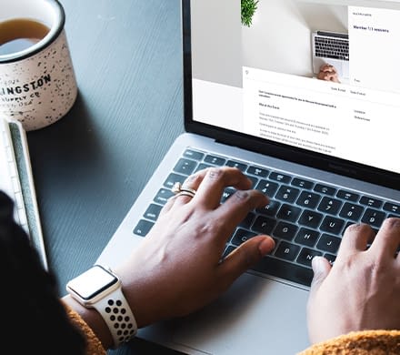 Person using a computer