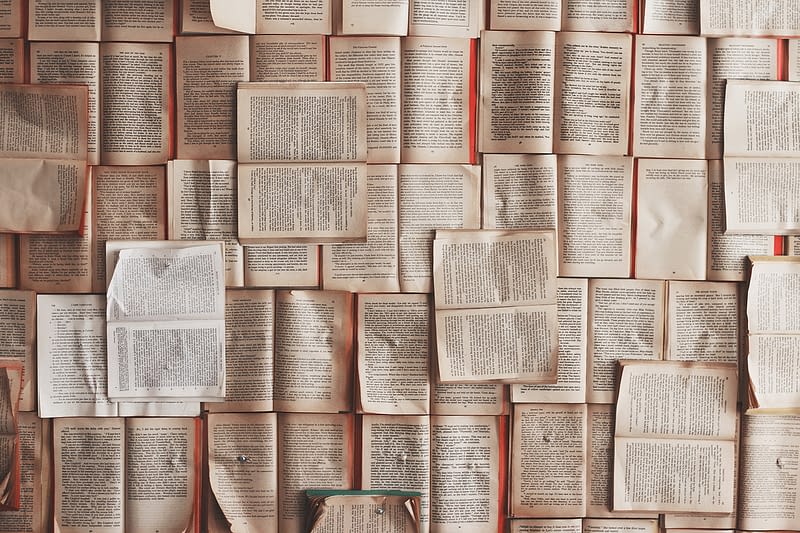 Image of lots of open books